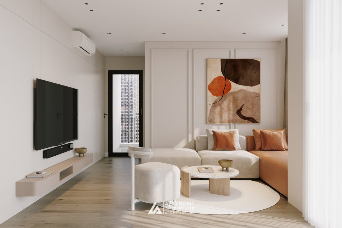 Mẫu thi công nội thất phòng khách