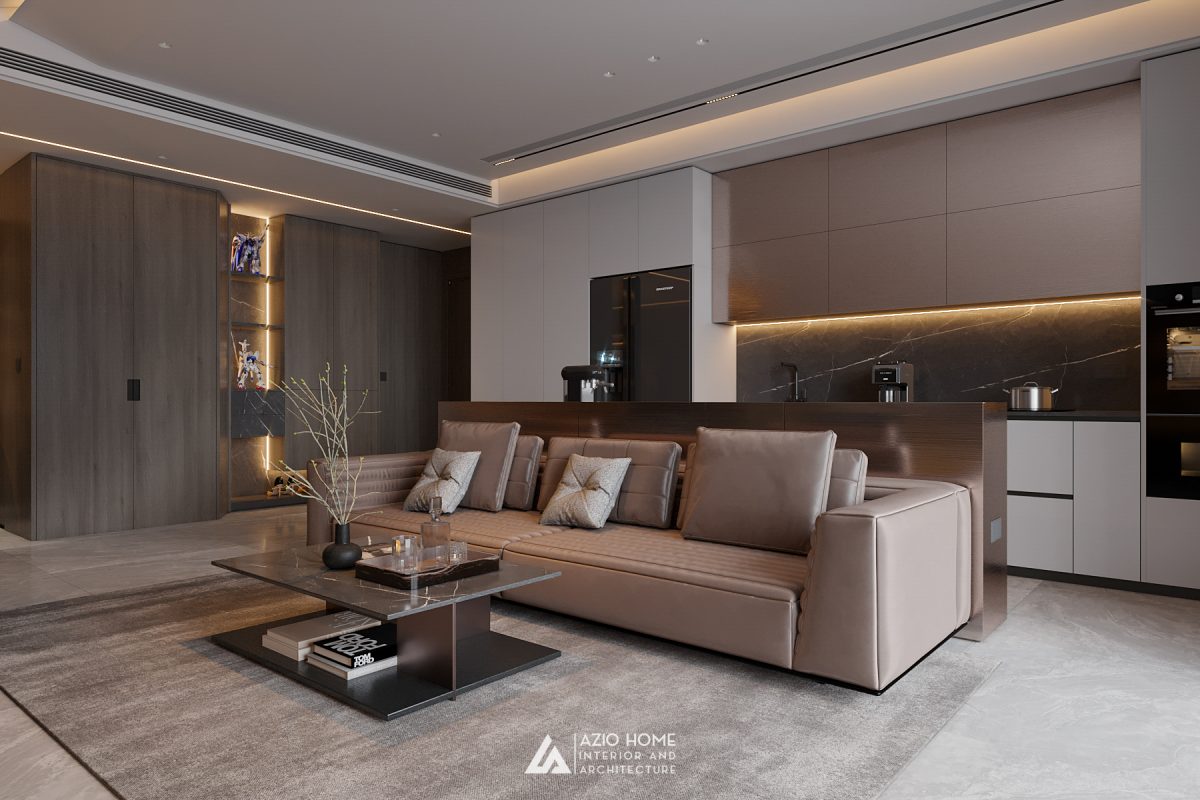 Mẫu thi công nội thất phòng khách