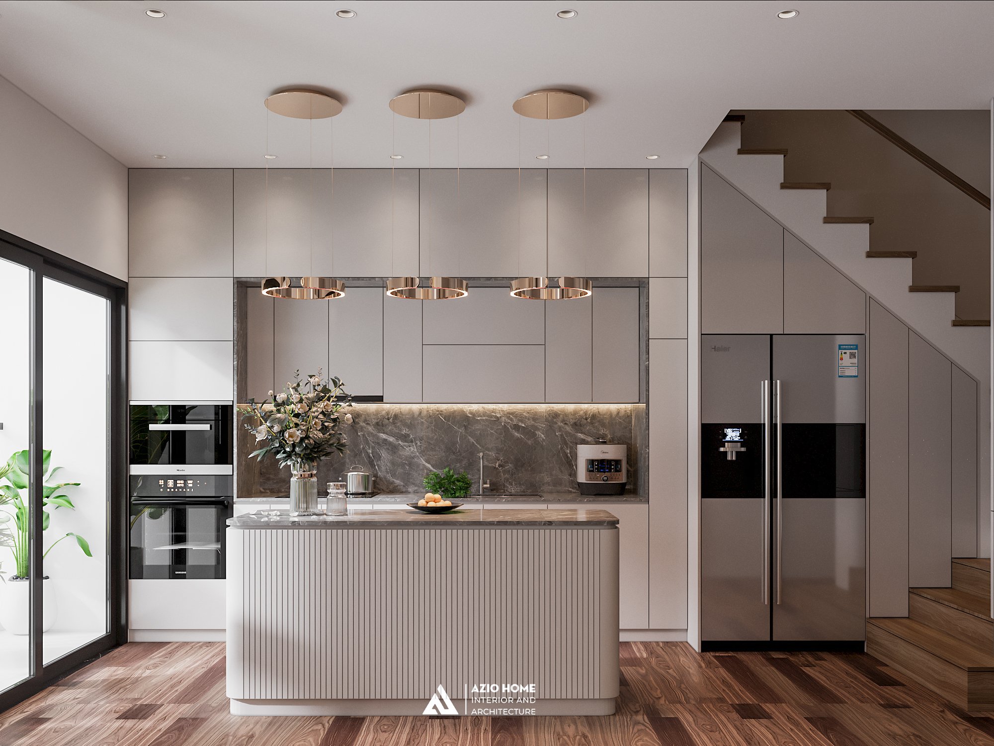 Thiết kế tủ bếp hiện đại chuẩn công năng cho người mới làm nhà