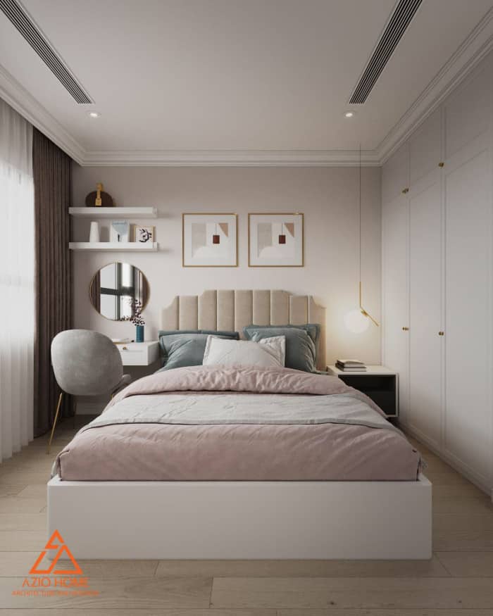 Thiết kế nội thất phòng ngủ chung cư tại Hà Nội