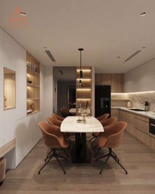 Bàn ăn nội thất chung cư Vinhomes Westpoint