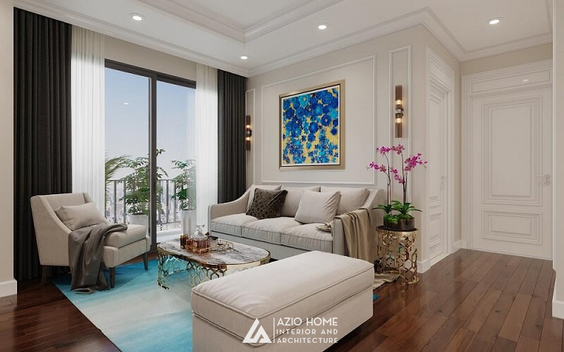 Thiết kế sang trọng cho chung cư 2 ngủ The Zei – Nội Thất Azio Home