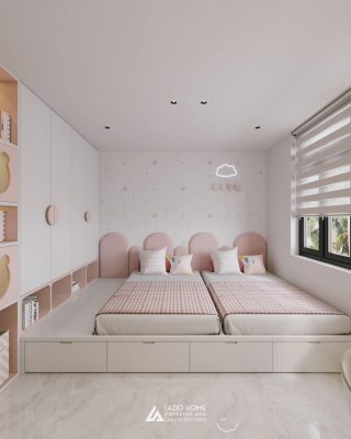 Thiết kế nội thất phòng ngủ cho bé trai và bé gái cực đáng yêu