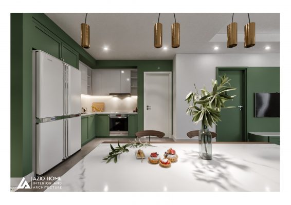 Căn hộ chung cư được thiết kế nội thất không gian xanh