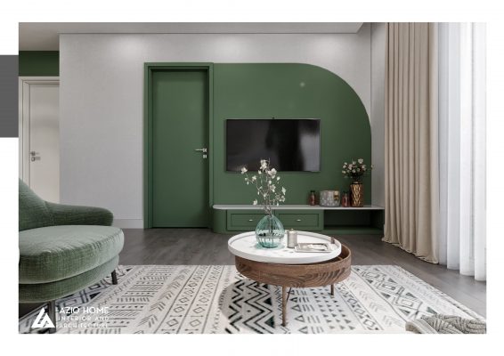 Căn hộ chung cư được thiết kế nội thất không gian xanh