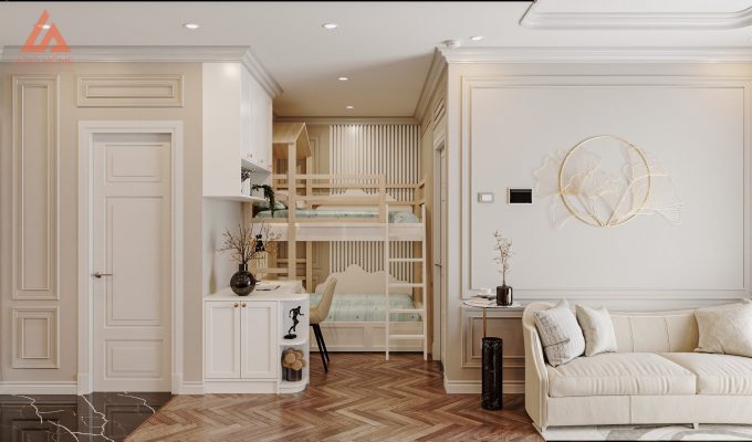 Thiết kế nội thất phòng ngủ cho bé trai và bé gái cực đáng yêu