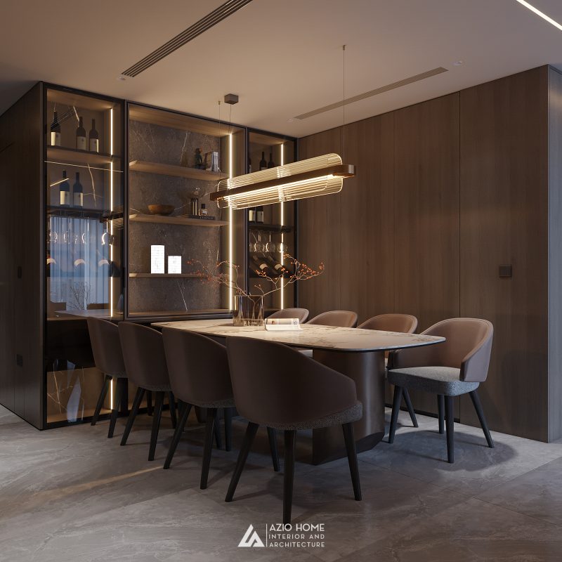Mẫu thiết kế nội thất phòng bếp phong cách hiện đại