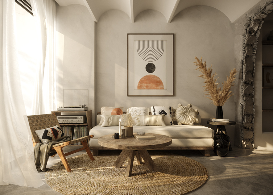 Đường cong mềm mại ở phong cách nội thất châu Âu