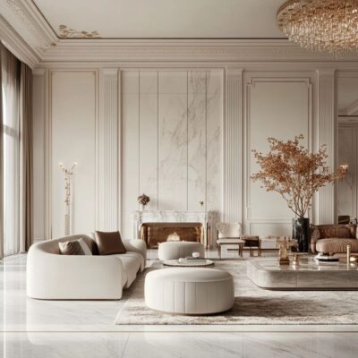 Mẫu thiết kế phòng khách biệt thự 