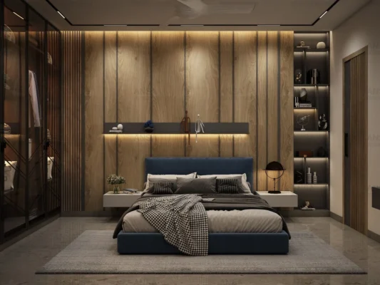 Sử dụng các gam trầm cho nội thất phòng ngủ 20m2