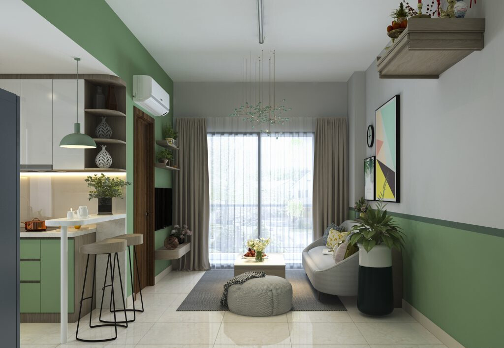 Căn hộ chung cư được thiết kế nội thất không gian “xanh”